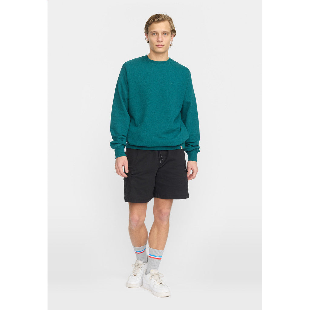 Revolution Regular Crewneck Sweatshirts Petrol-melange