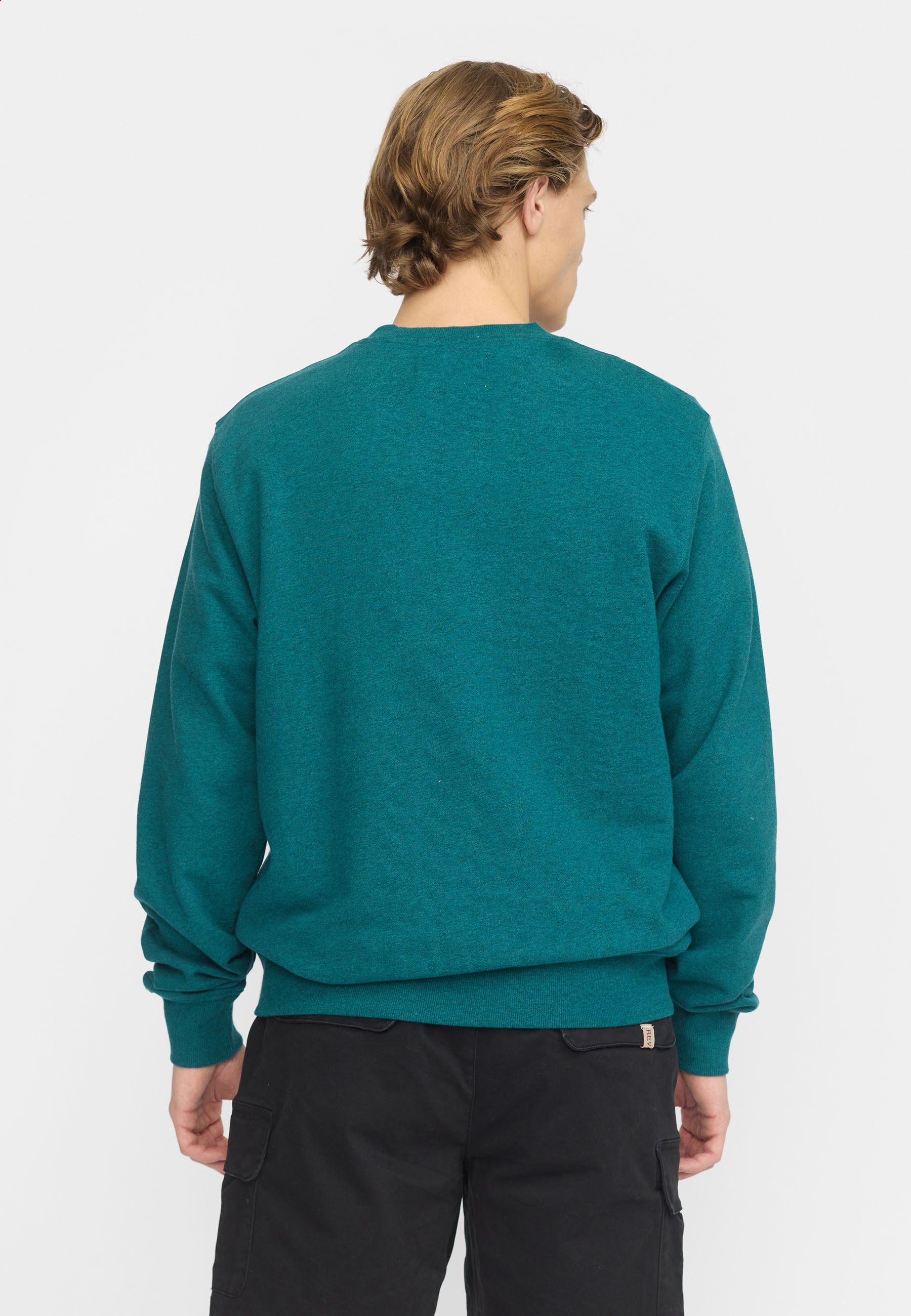 Revolution Regular Crewneck Sweatshirts Petrol-melange