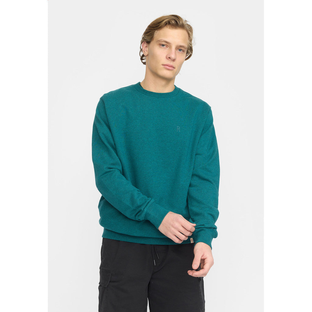 Revolution Regular Crewneck Sweatshirts Petrol-melange