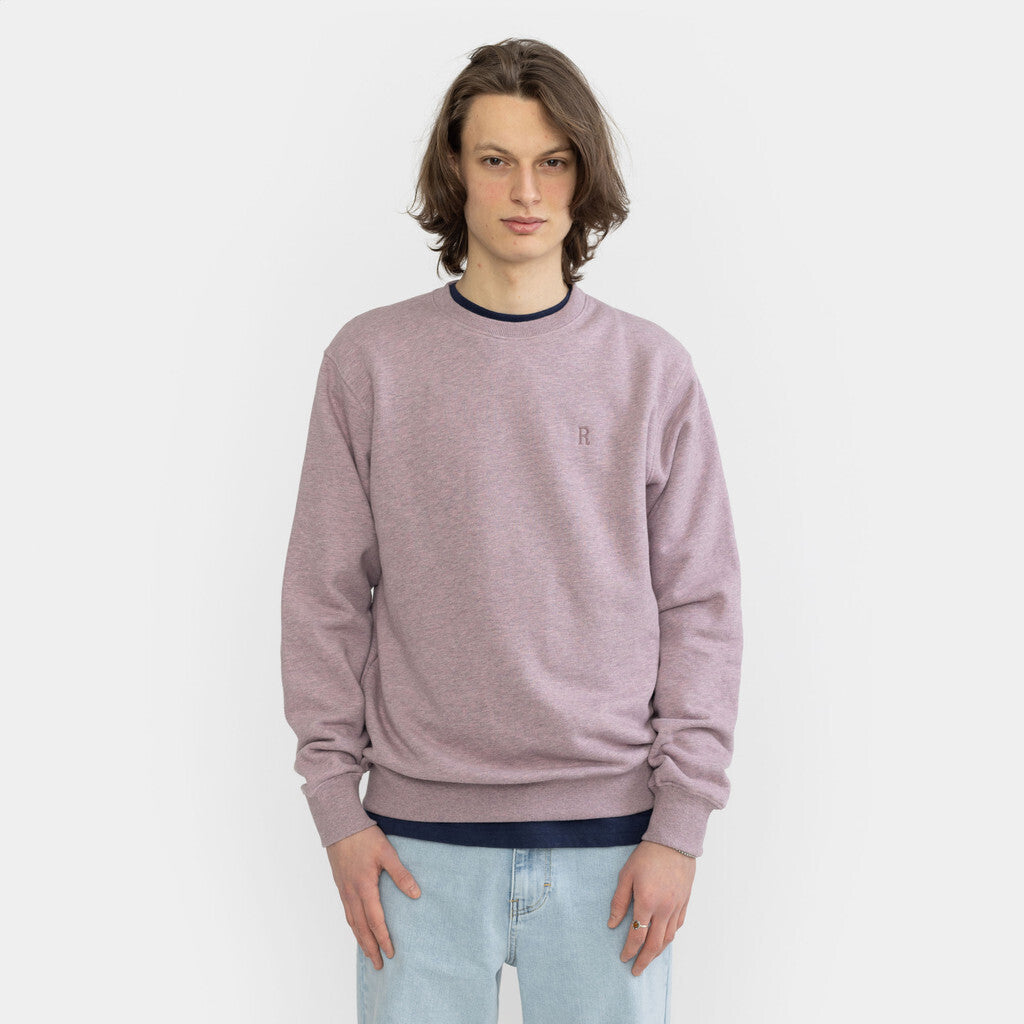 Revolution Regular Crewneck Sweatshirts Purple-melange