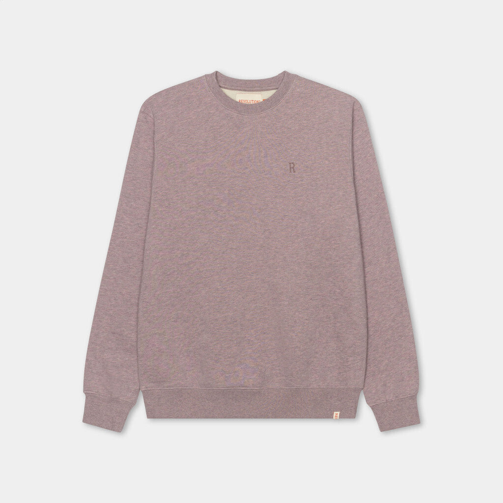 Revolution Regular Crewneck Sweatshirts Purple-melange