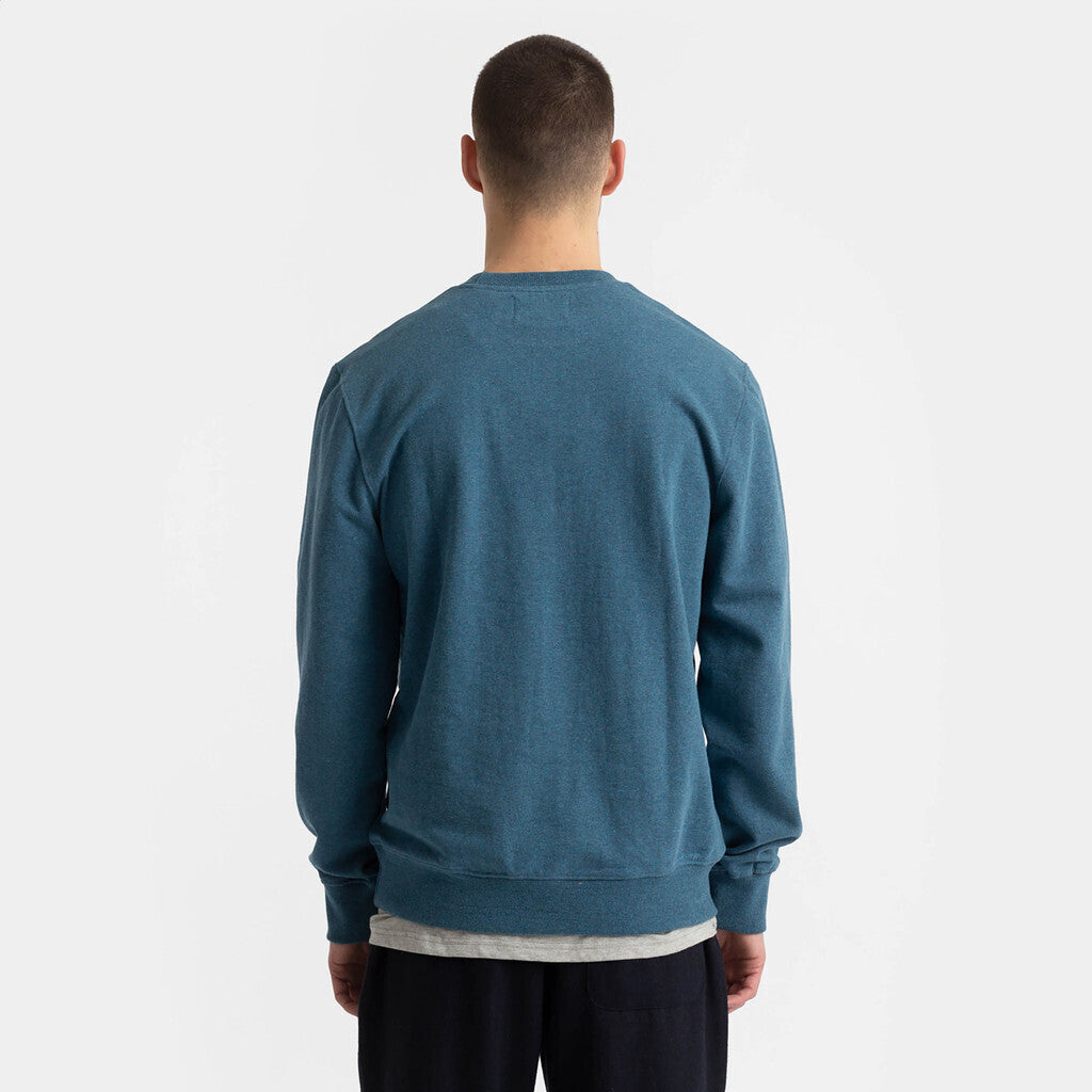 Revolution Regular Crewneck Sweatshirts Dustblue-melange