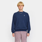 Revolution Regular Crewneck Sweatshirts Navy-melange