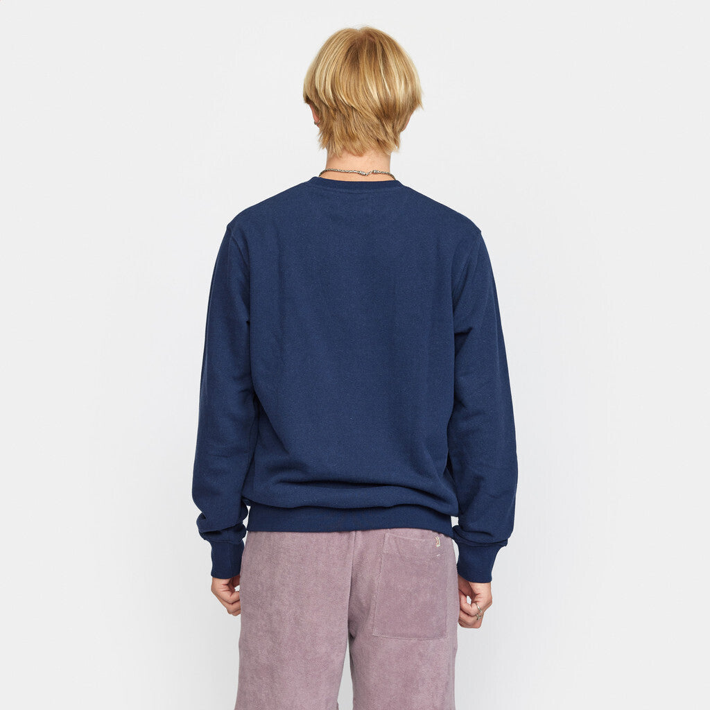 Revolution Regular Crewneck Sweatshirts Navy-melange