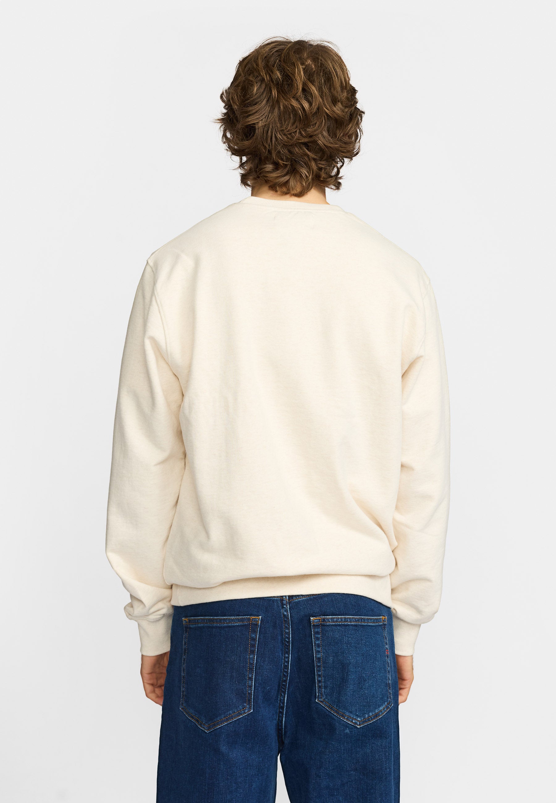 Revolution Regular Crewneck Sweatshirts Offwhite-melange