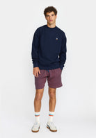 Revolution Regular Crewneck Sweatshirts Navy-melange
