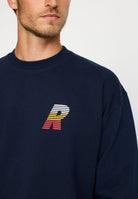 Revolution Regular Crewneck Sweatshirts Navy-melange