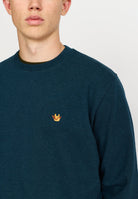 Revolution Regular Crewneck Sweatshirts Darkpetrol-melange