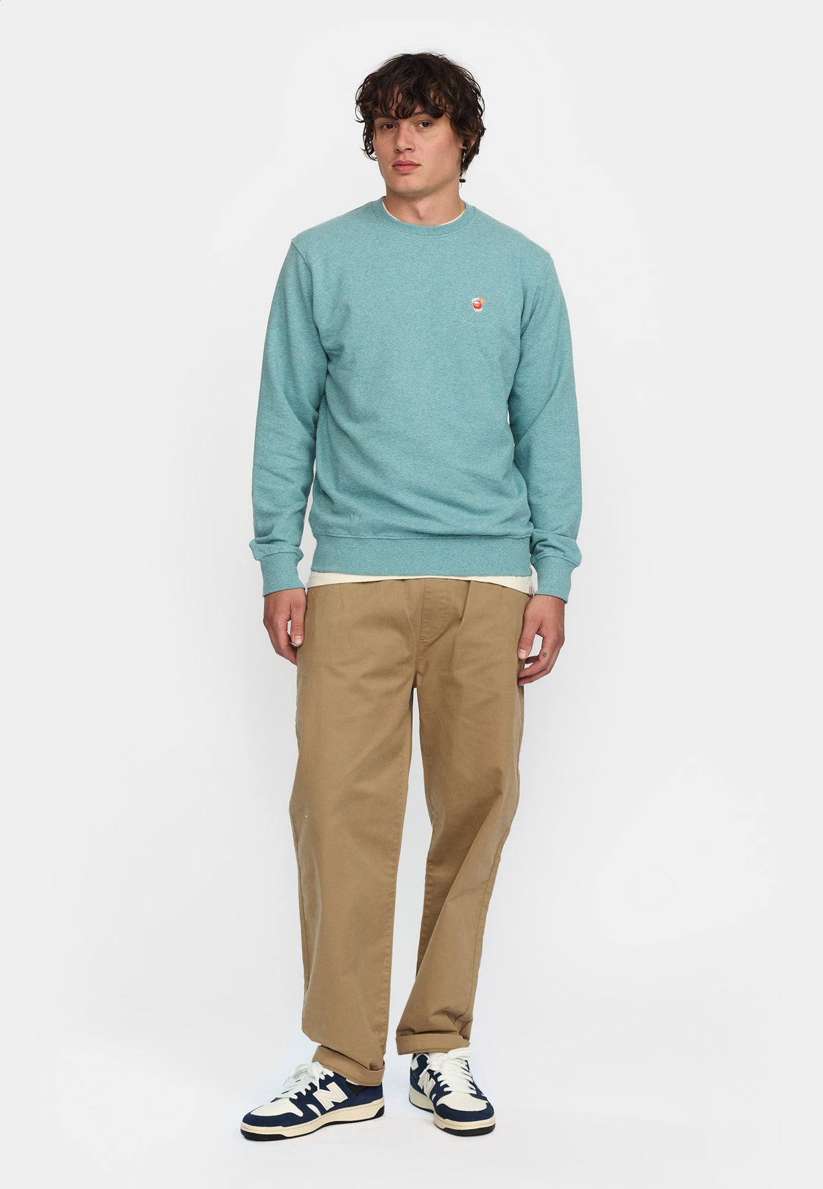 Revolution Regular Crewneck Sweatshirts Turquoise