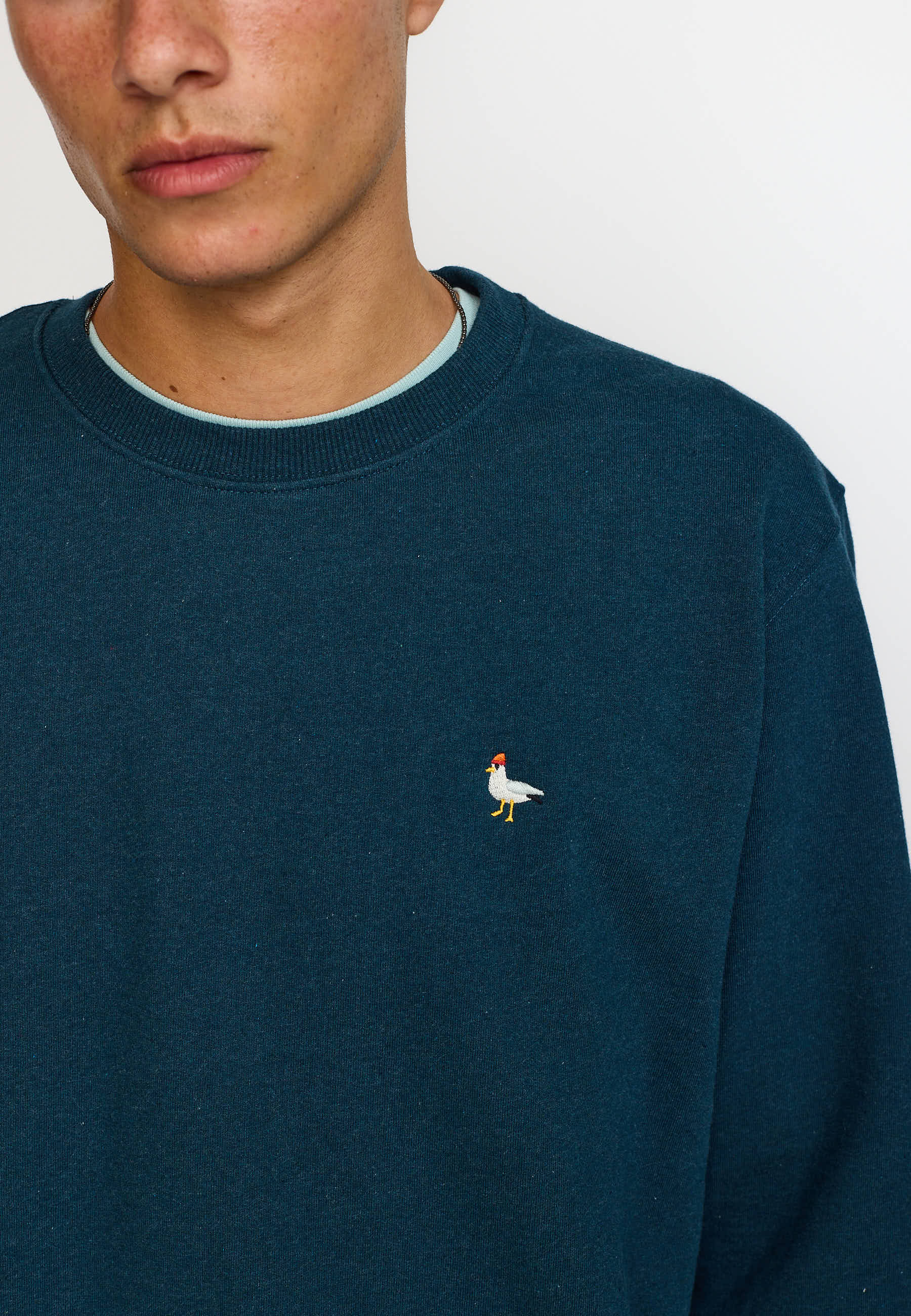 Revolution Regular Crewneck Sweatshirts Darkpetrol-melange