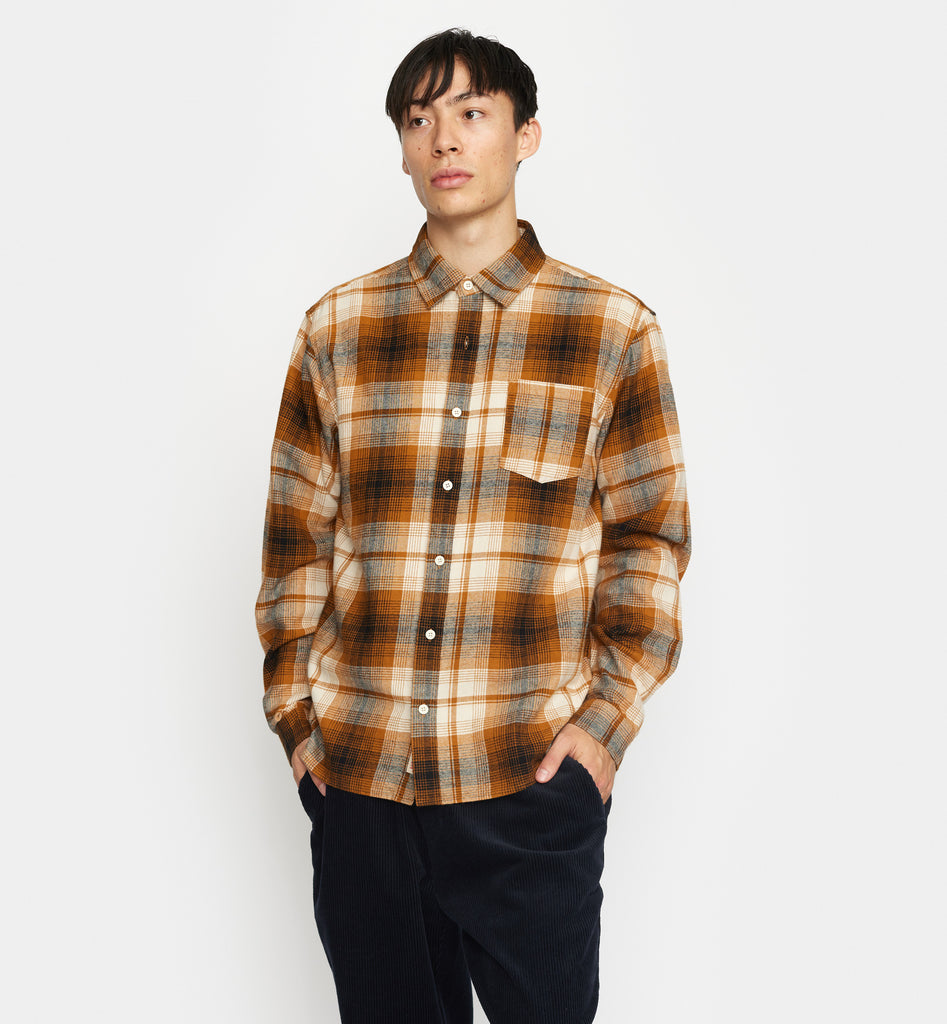 Revolution Regular Shirt Long-sleeve Shirts Darkyellow