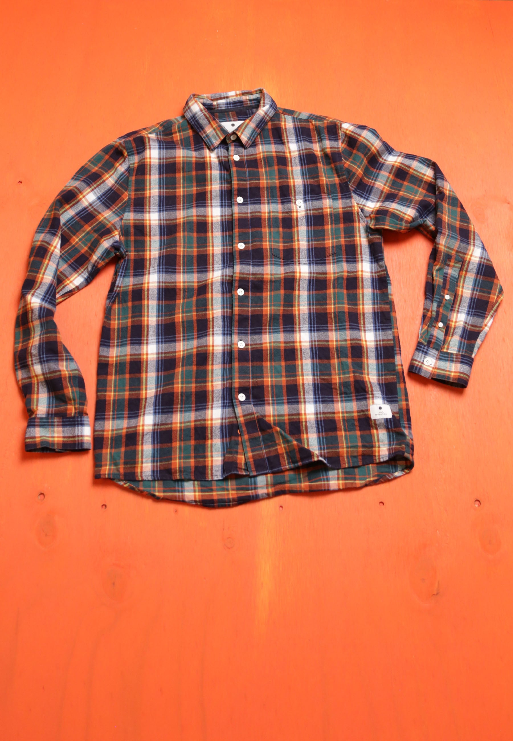 Revolution Regular Shirt Vintaged Orange