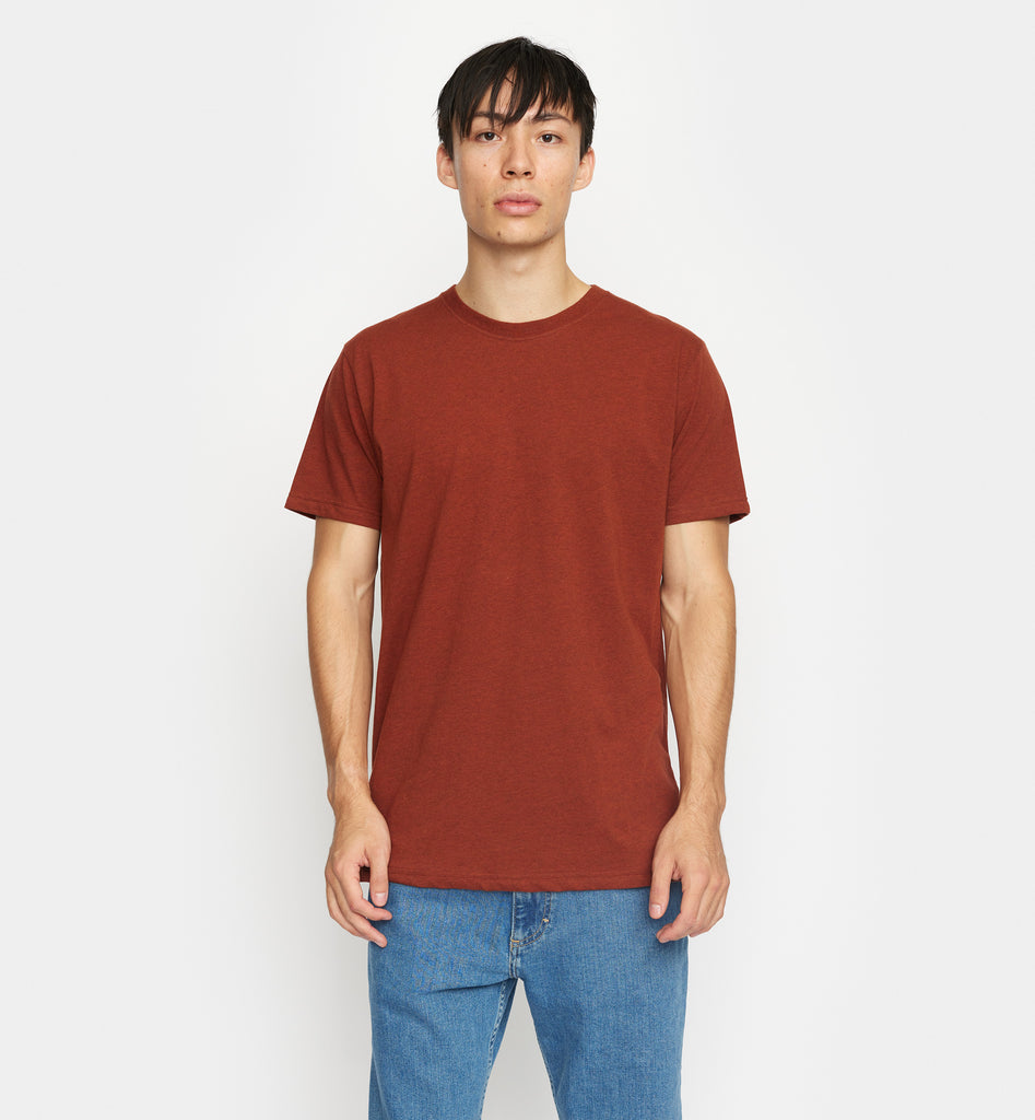 Revolution Regular T-shirt T-Shirts Darkred-melange