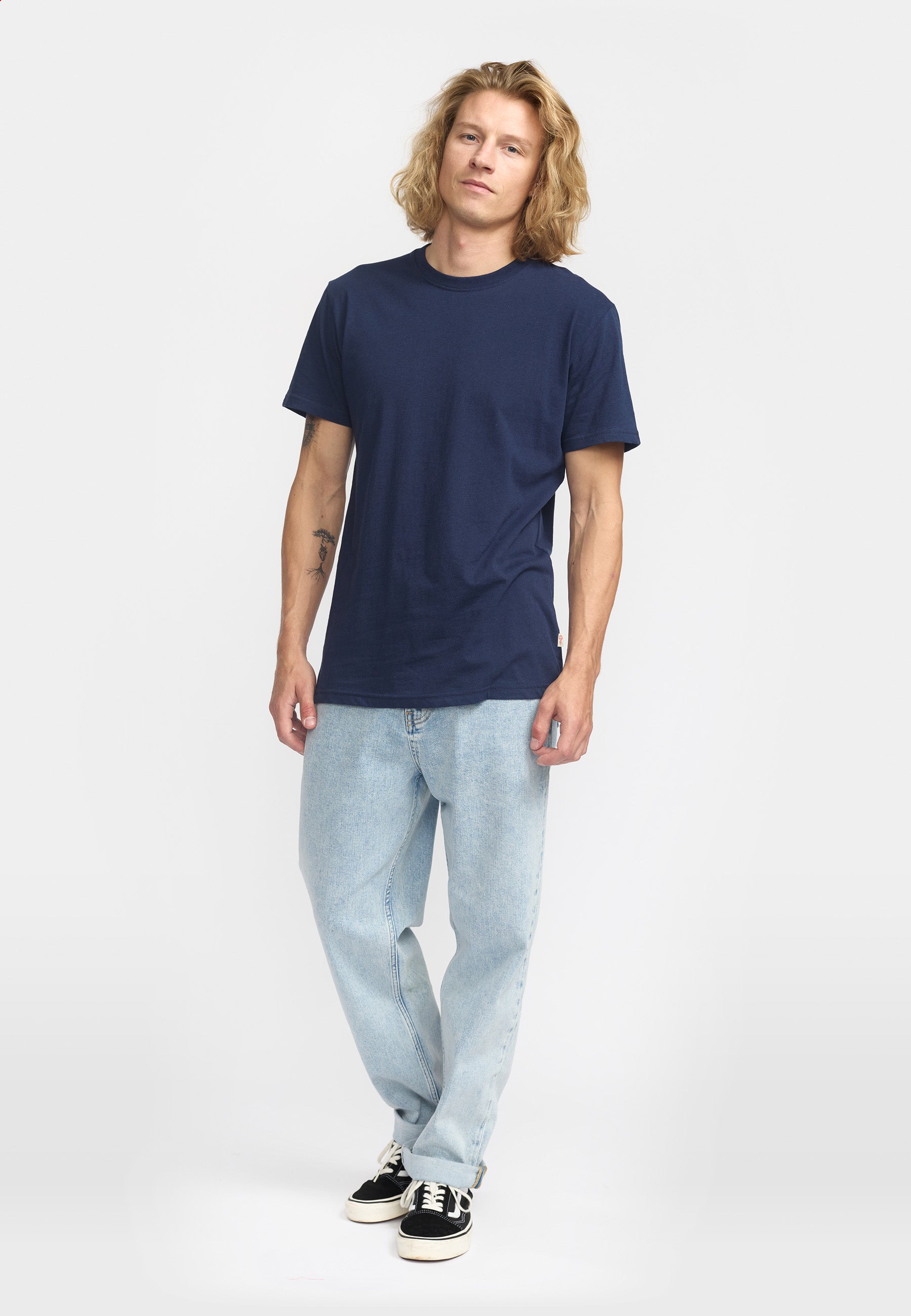 Revolution Regular T-shirt T-Shirts Navy-melange