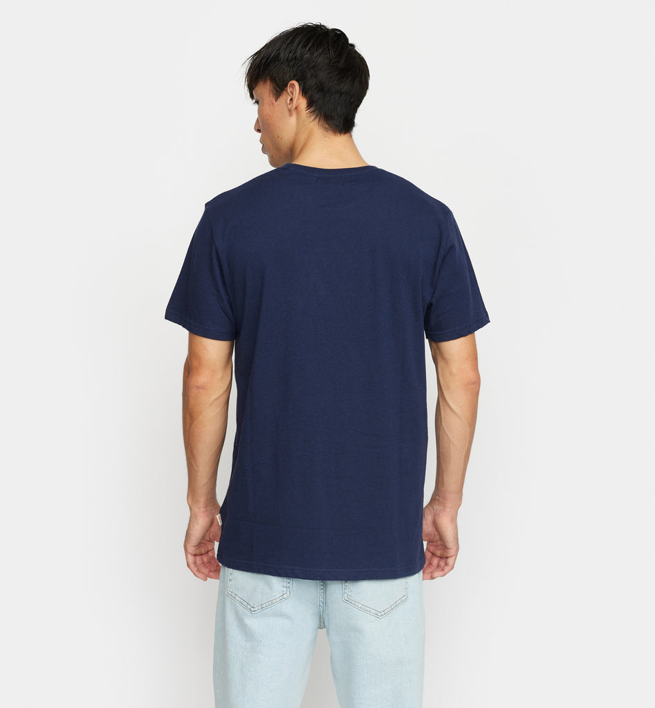 Revolution Regular T-shirt T-Shirts Navy-melange