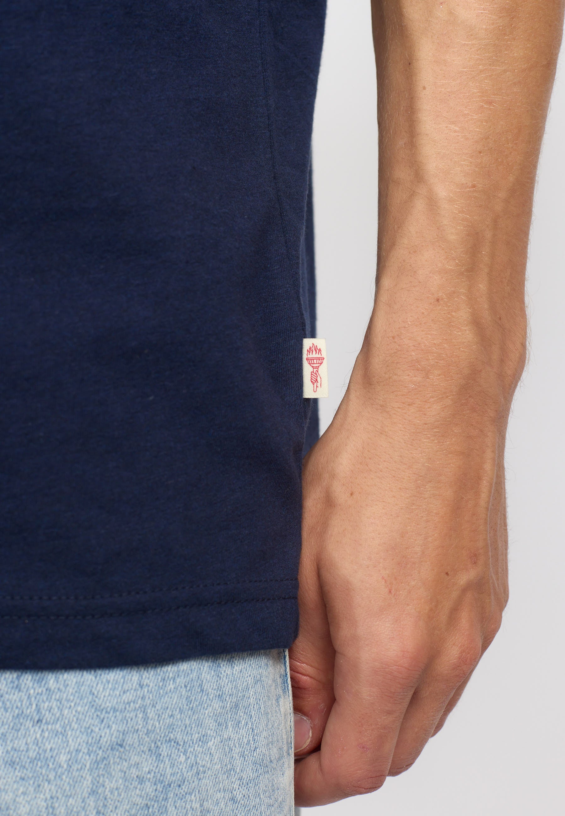 Revolution Regular T-shirt T-Shirts Navy-melange