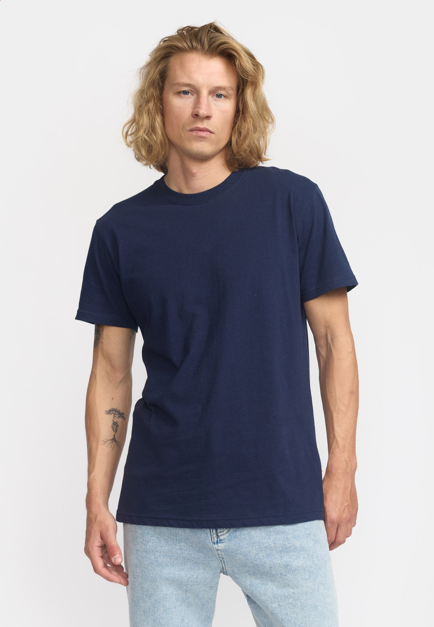 Revolution Regular T-shirt T-Shirts Navy-melange