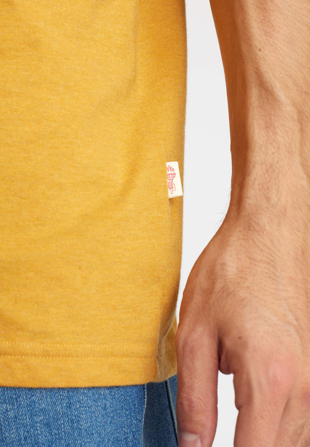 Revolution Regular T-shirt T-Shirts Yellow-melange