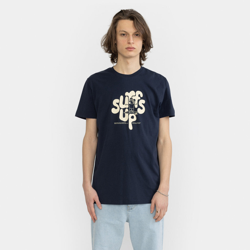 Revolution Regular T-shirt T-Shirts Navy