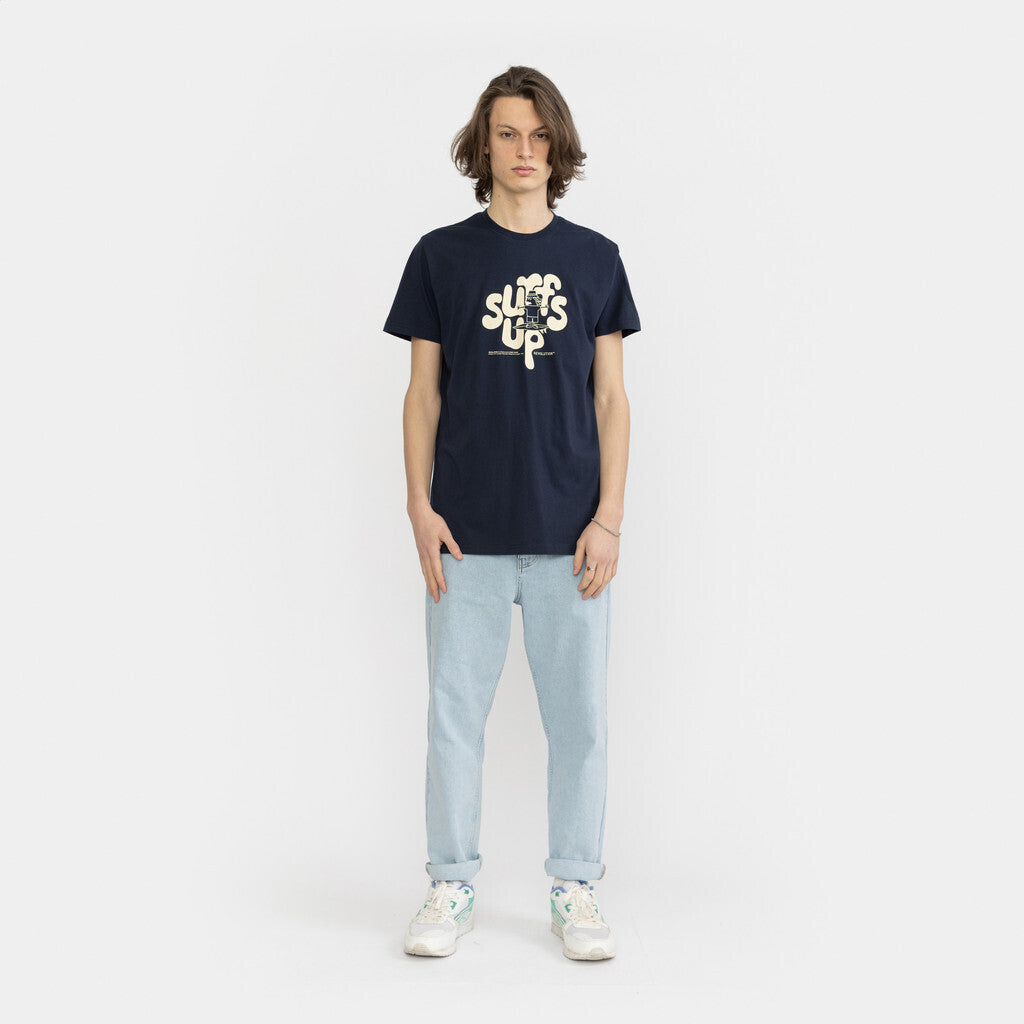 Revolution Regular T-shirt T-Shirts Navy