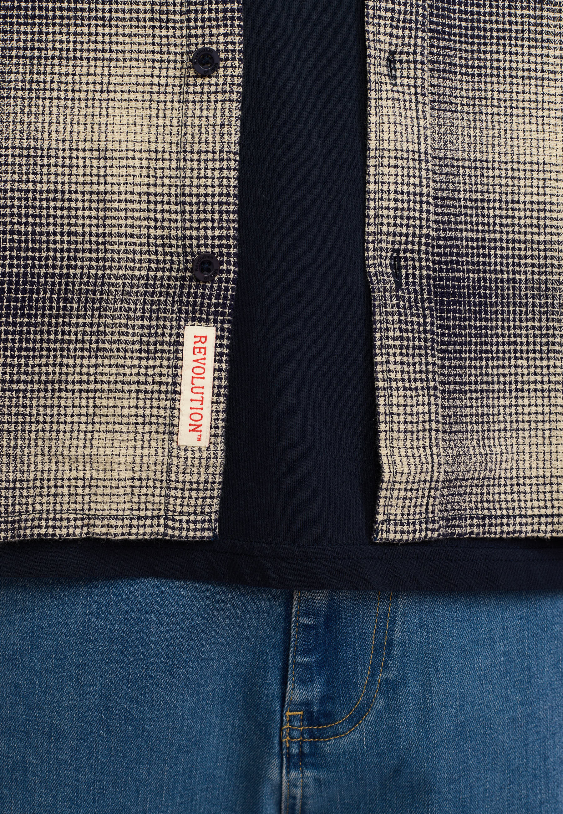 Revolution Shirt Long-sleeve Shirts Navy