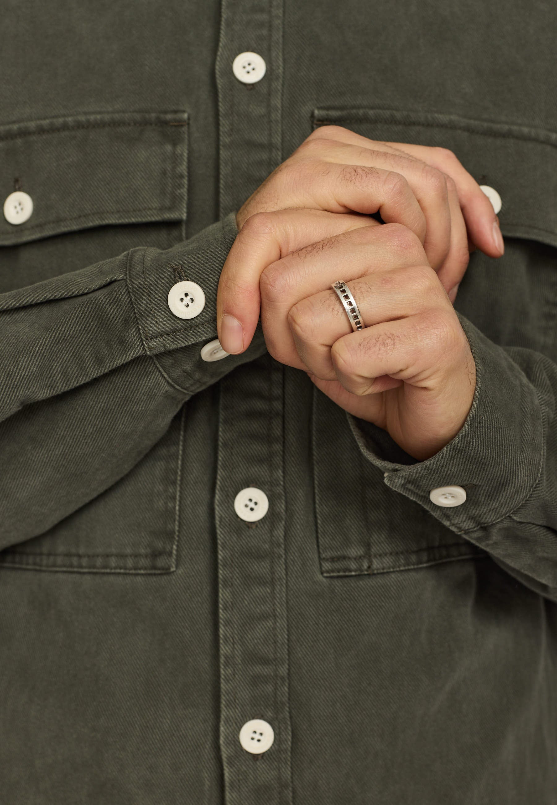 Revolution Shirt With Pocket Long-sleeve Shirts Darkgrey