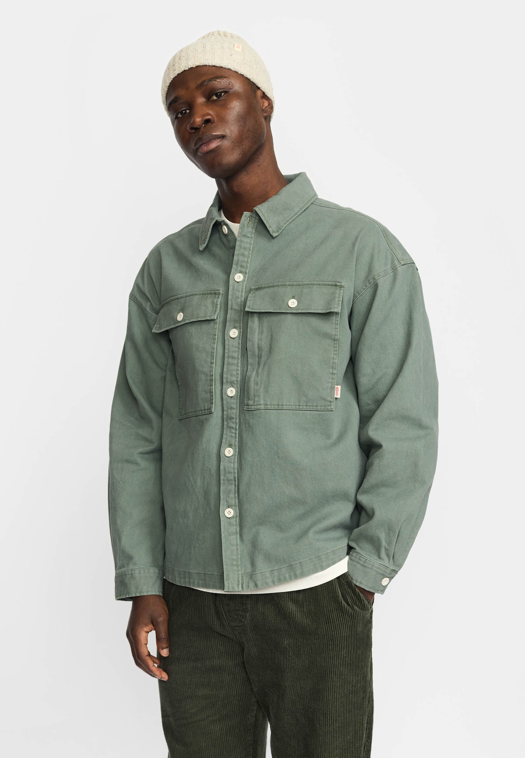 Revolution Shirt With Pocket Long-sleeve Shirts Green