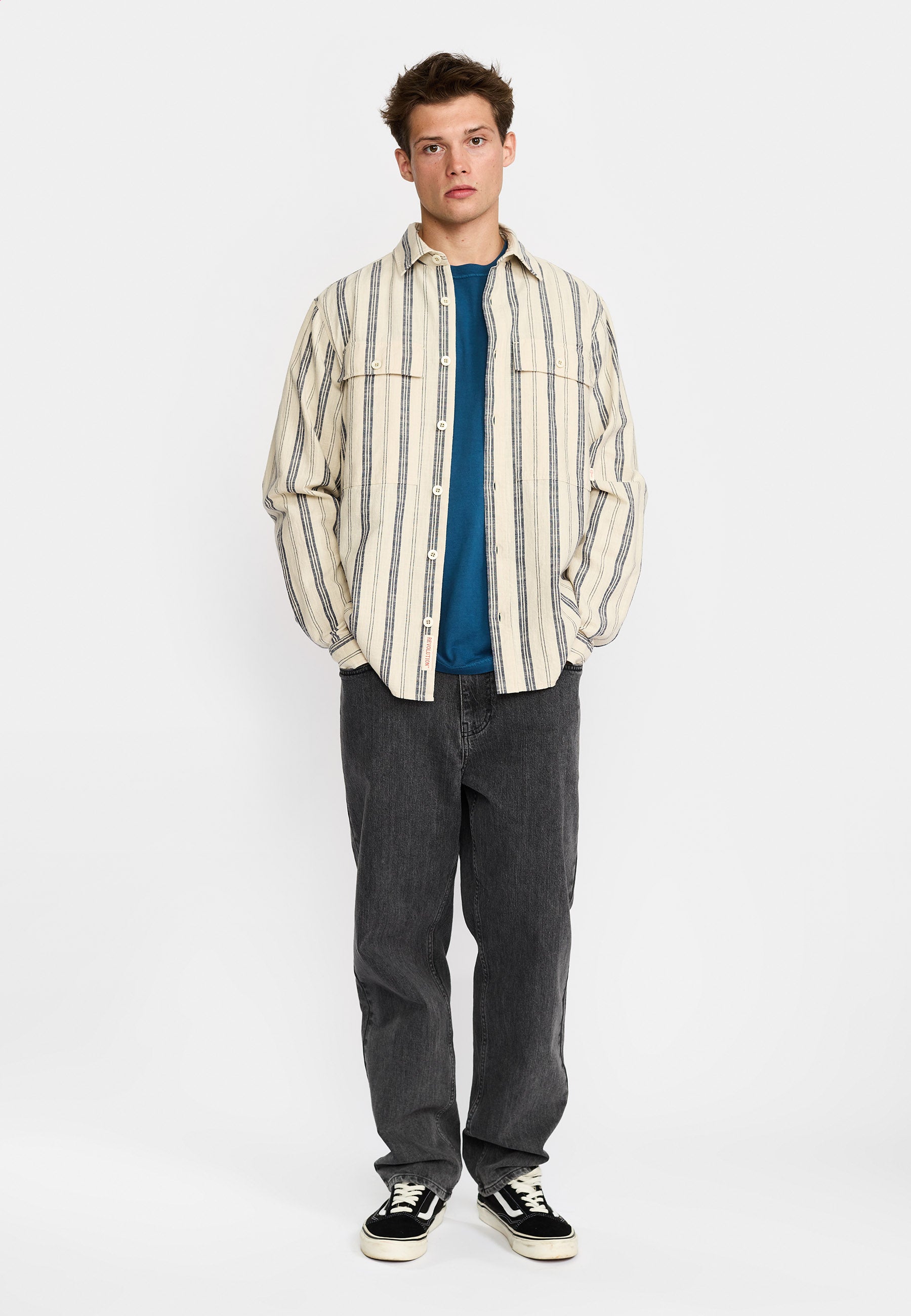 Revolution Shirt With Pocket Long-sleeve Shirts Offwhite