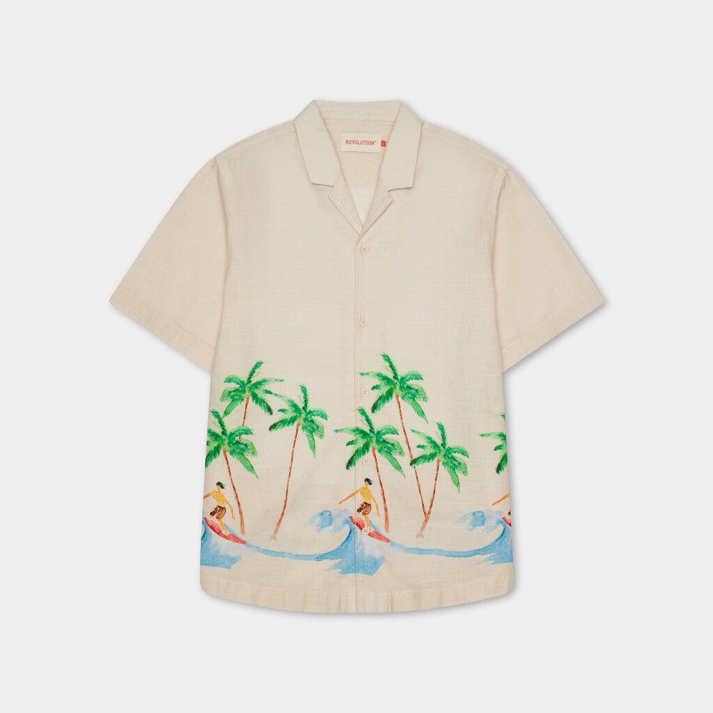 Revolution Short-sleeved Cuban Shirt Short-sleeve shirts Offwhite