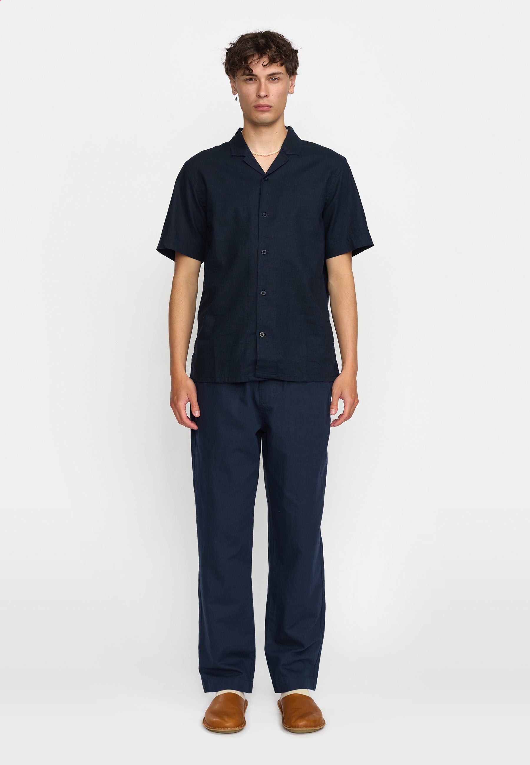 Revolution Short-sleeved Cuban Shirt Short-sleeve shirts Navy