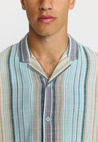 Revolution Short-sleeved Cuban Shirt Short-sleeve shirts Blue