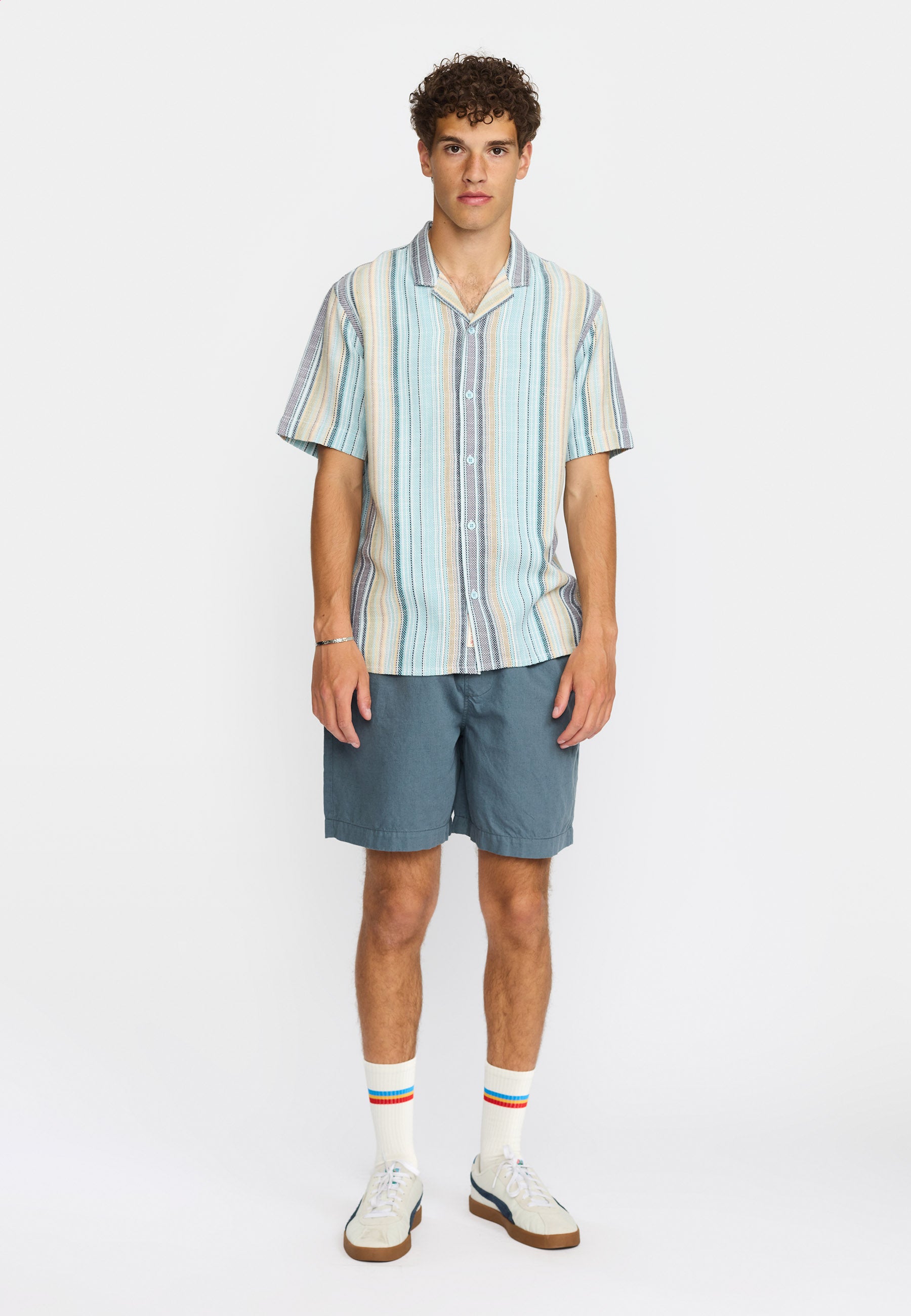Revolution Short-sleeved Cuban Shirt Short-sleeve shirts Blue