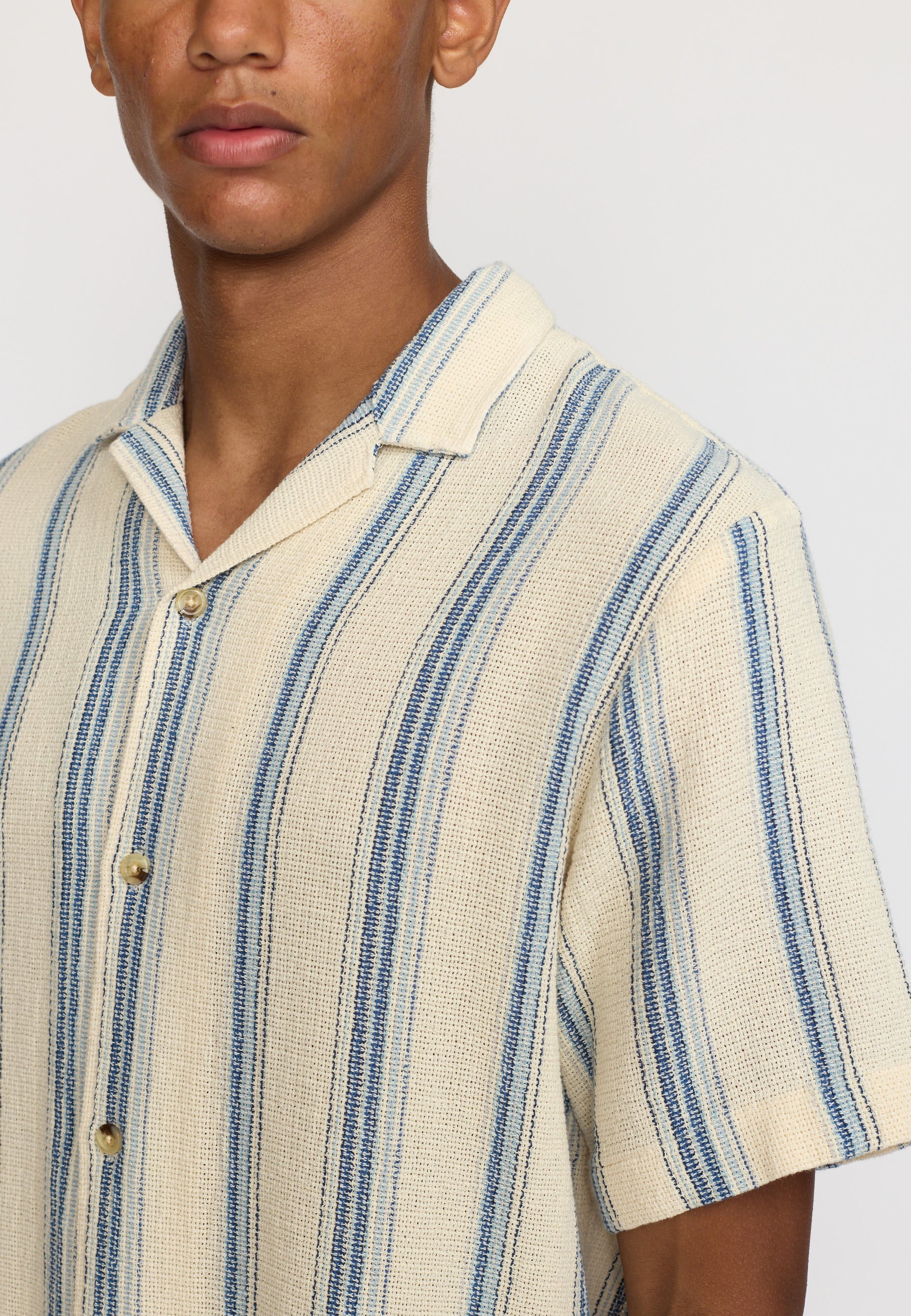 Revolution Short-sleeved Cuban Shirt Short-sleeve shirts Blue