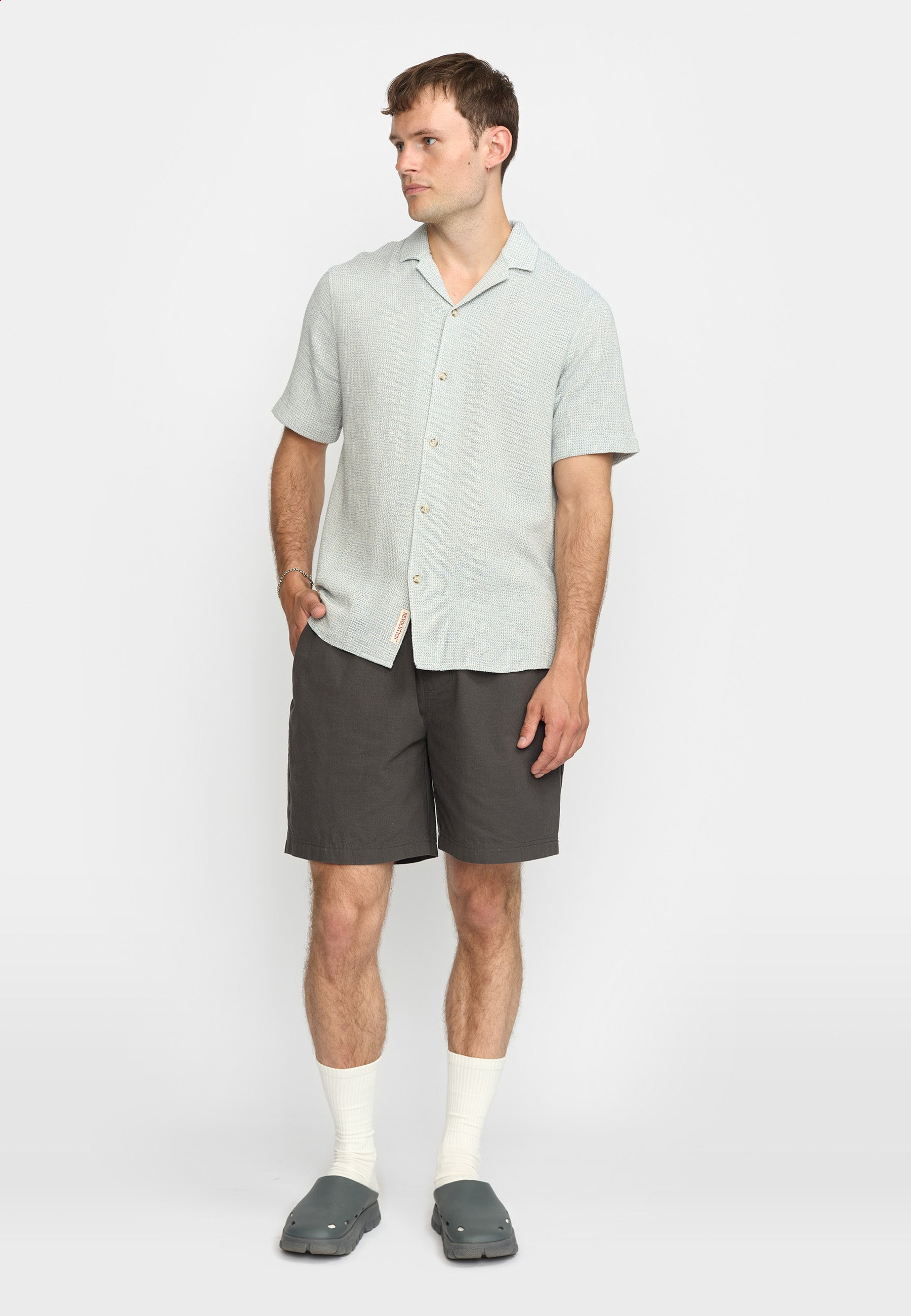 Short-sleeved Cuban Shirt / 3166 - Blue – Revolution.eu