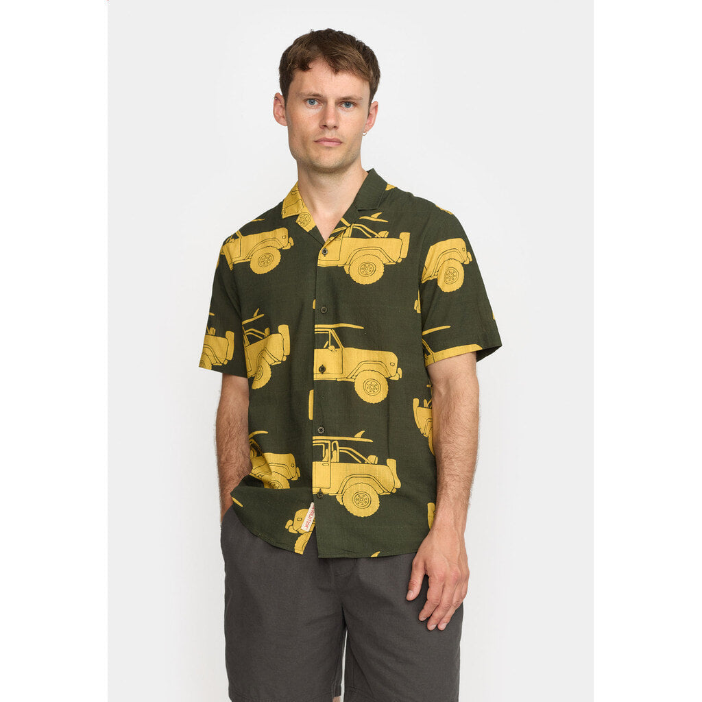 Revolution Short-sleeved Cuban Shirt Short-sleeve shirts Army