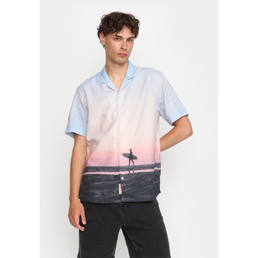 Revolution Short-sleeved Cuban Shirt Short-sleeve shirts Pink