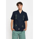 Revolution Short-sleeved Cuban Shirt Short-sleeve shirts Navy