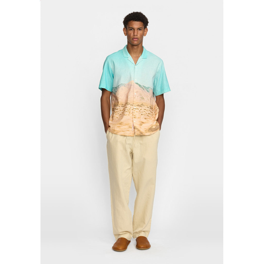 Revolution Short-sleeved Cuban Shirt Short-sleeve shirts Turquoise