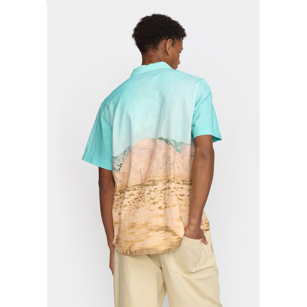 Revolution Short-sleeved Cuban Shirt Short-sleeve shirts Turquoise