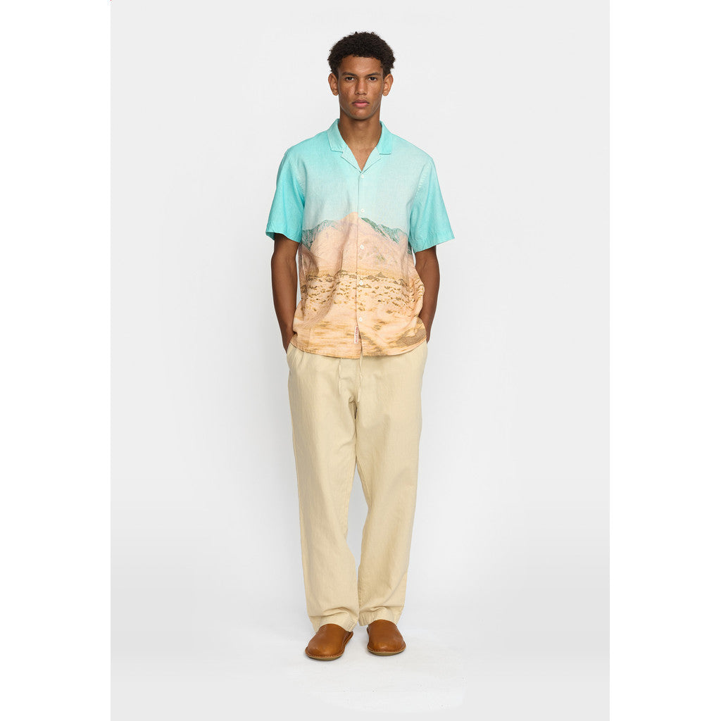Revolution Short-sleeved Cuban Shirt Short-sleeve shirts Turquoise