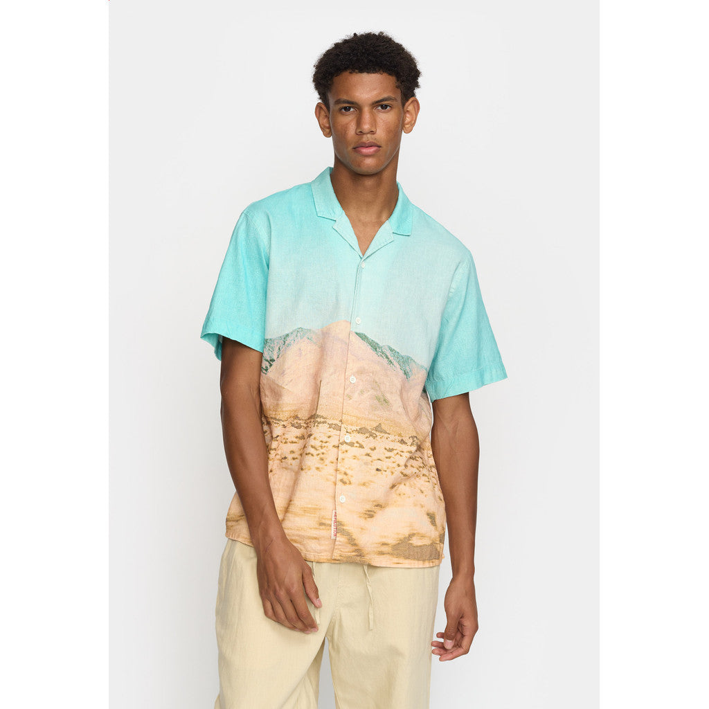Revolution Short-sleeved Cuban Shirt Short-sleeve shirts Turquoise