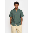 Revolution Short-sleeved Cuban Shirt Short-sleeve shirts Dustgreen
