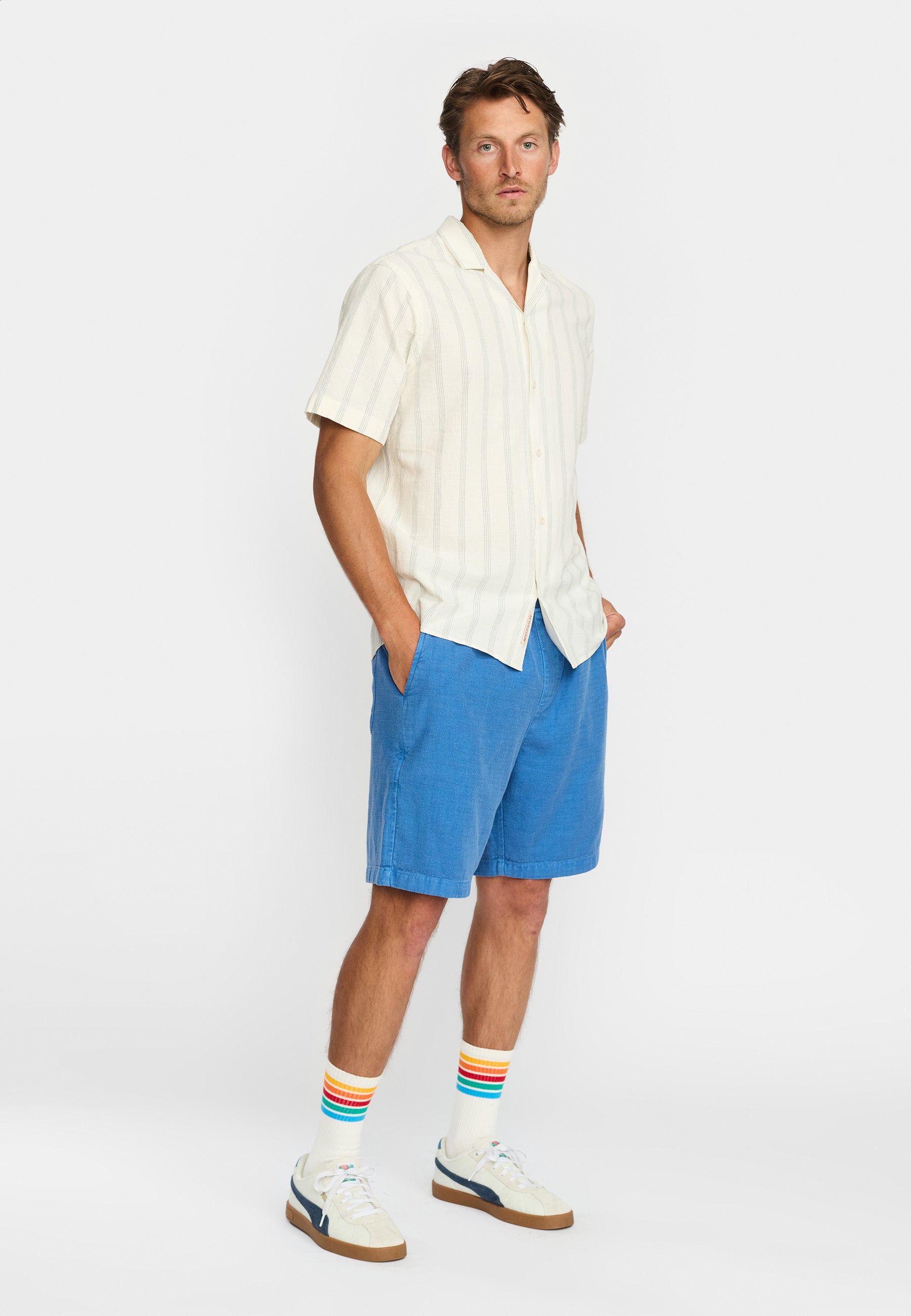 Revolution Short-sleeved Cuban Shirt Short-sleeve shirts Blue