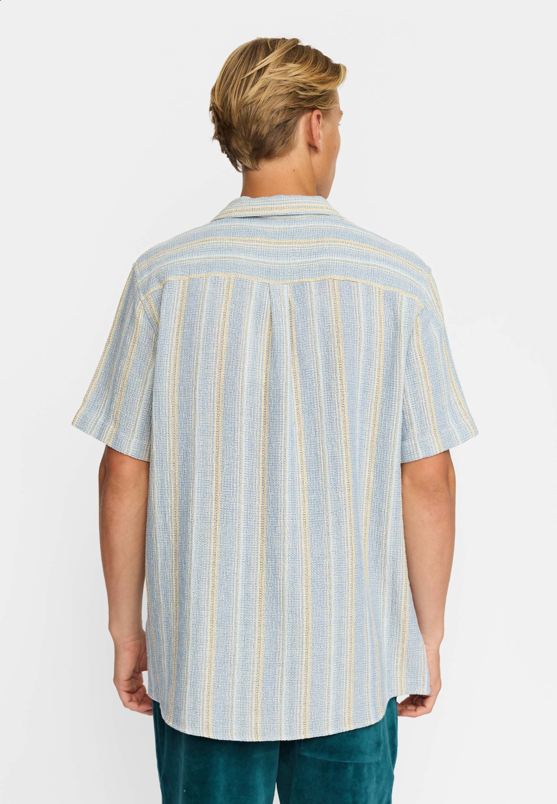 Revolution Short-sleeved Cuban Shirt Short-sleeve shirts Blue