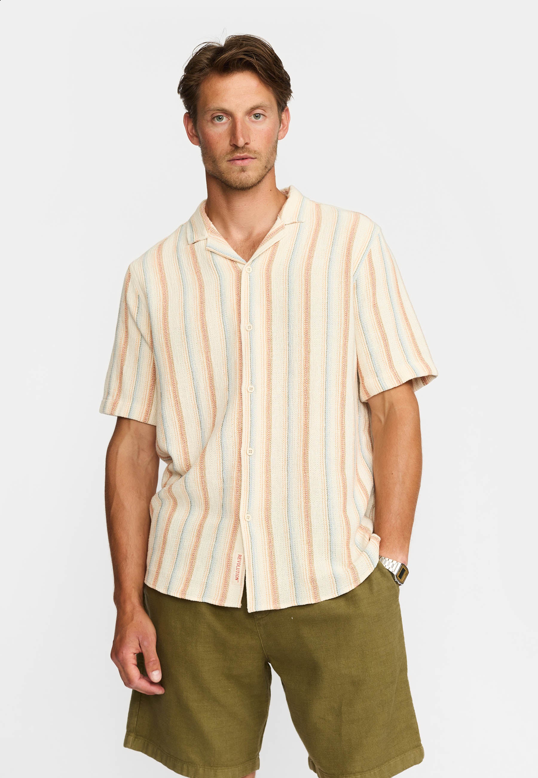 Revolution Short-sleeved Cuban Shirt Short-sleeve shirts Offwhite