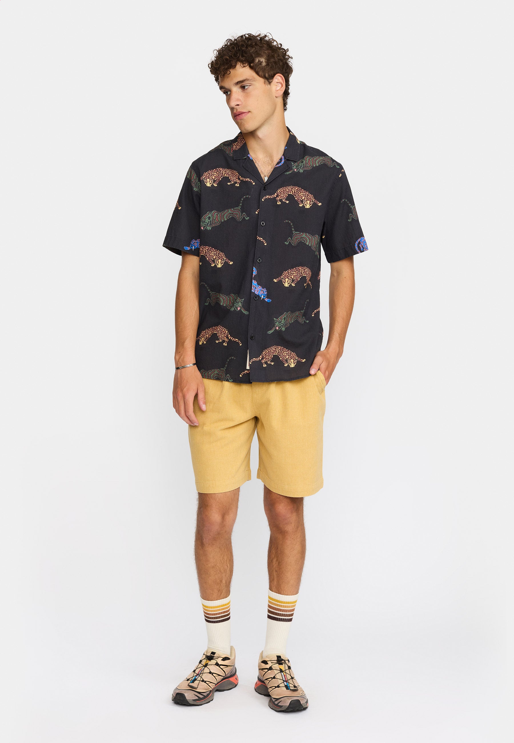 Revolution Short-sleeved Cuban Shirt Short-sleeve shirts Black