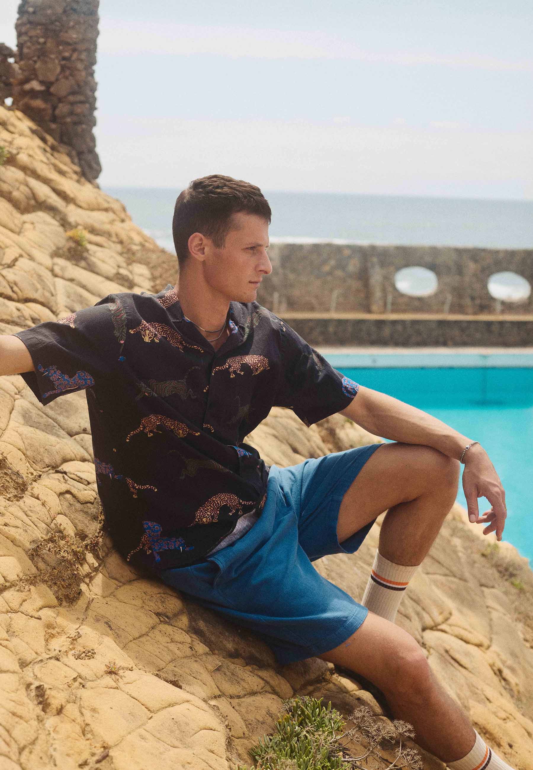 Revolution Short-sleeved Cuban Shirt Short-sleeve shirts Black