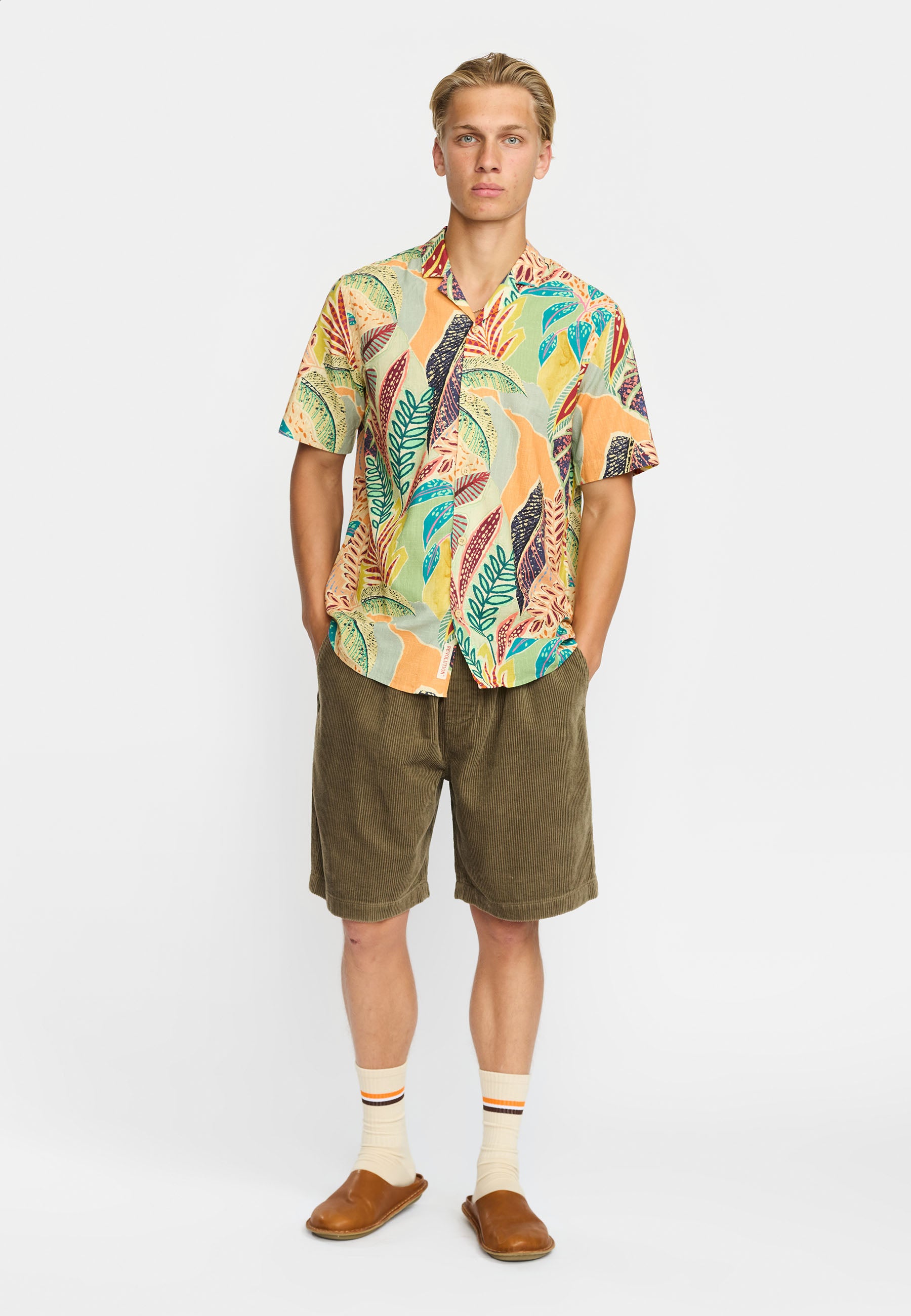 Revolution Short-sleeved Cuban Shirt Short-sleeve shirts Orange