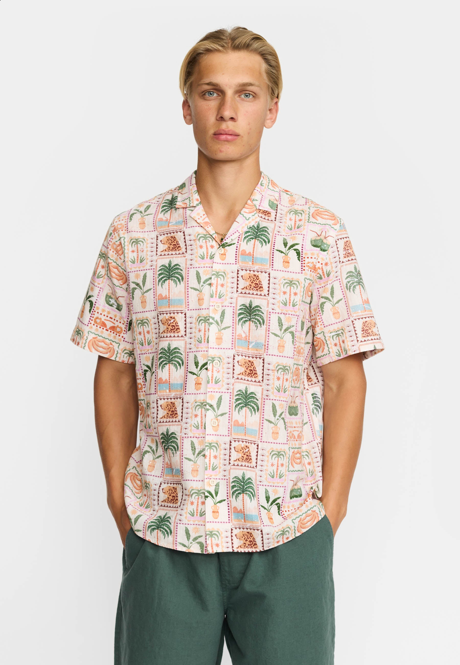 Revolution Short-sleeved Cuban Shirt Short-sleeve shirts Offwhite