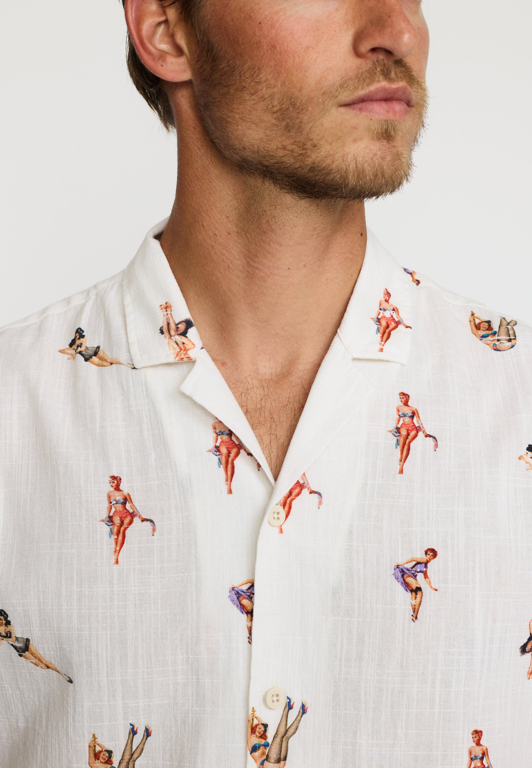 Revolution Short-sleeved Cuban Shirt Short-sleeve shirts Offwhite